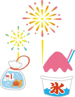 夏祭りのイラスト